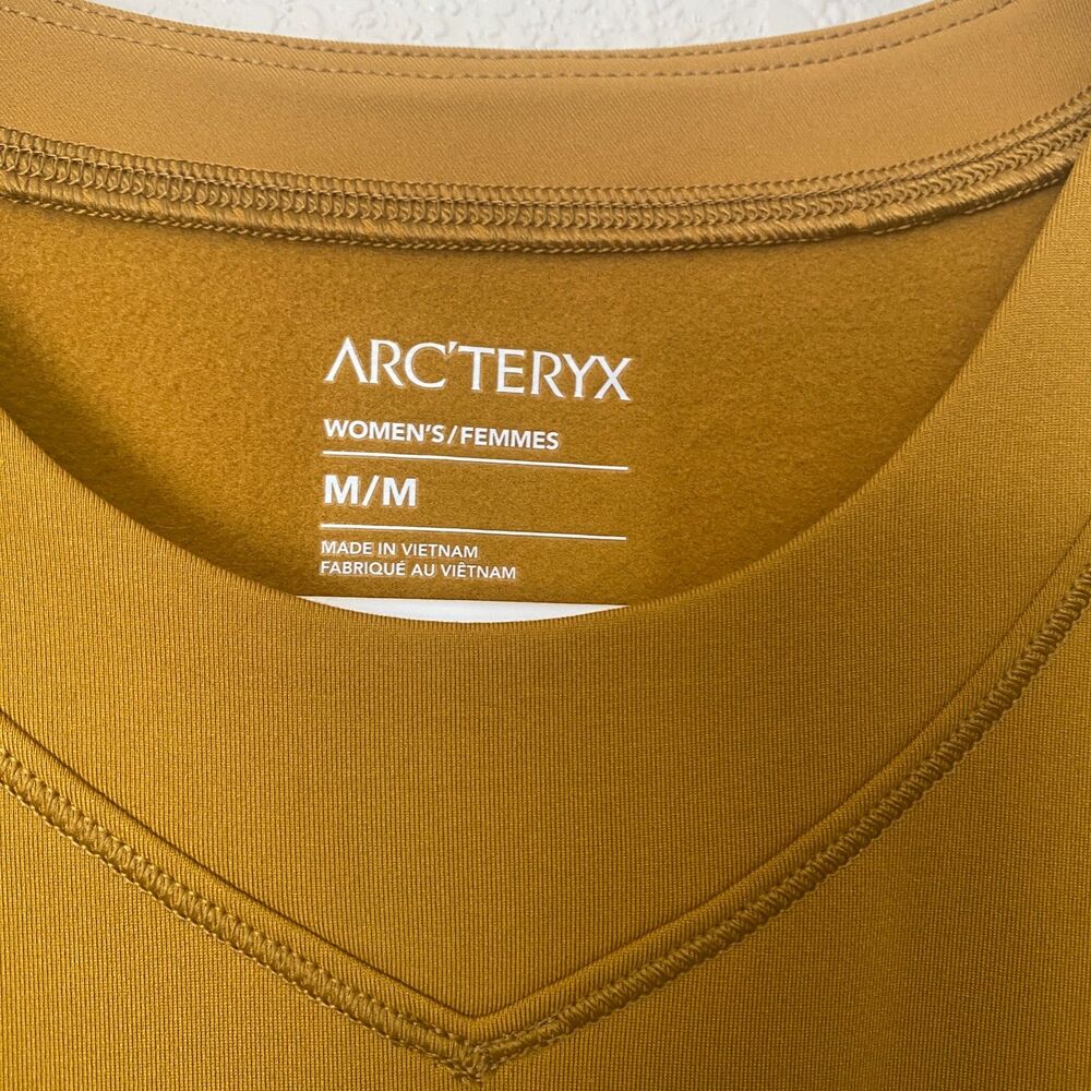 Arc’teryx Rho LS Crew Yukon/Amaranthus Hiking Running Camping Top Size M New - Picture 7 of 9